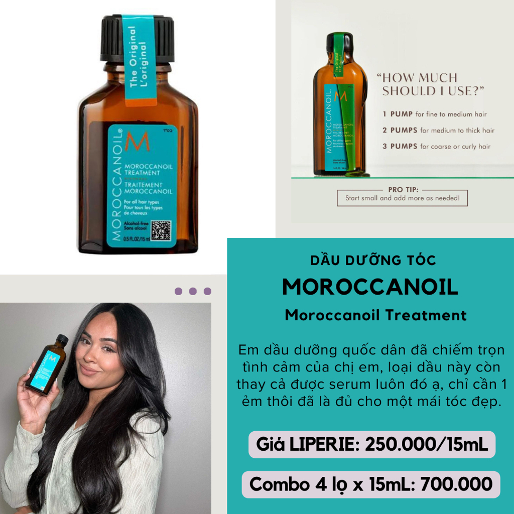 [Moroccanoil] Dầu dưỡng tóc Moroccanoil Hair Treatment Oil