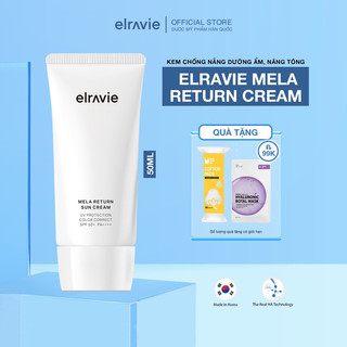 Kem Chống Nắng Elravie Mela Return Sun Cream Chống Tia UV Gấp 2 Lần, Cải Thiện Nếp Nhăn, Dưỡng Ẩm Vượt Trội 50ml
