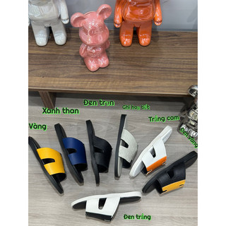 Dép lê H bé trai trơn quai da đế mềm size 23-36