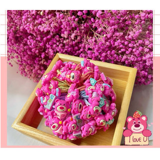 Dây cột tóc gấu dâu dễ thương cho bé