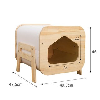 Nhà gỗ cho chó, mèo. Ổ nằm cho thú cưng gỗ tự nhiên
