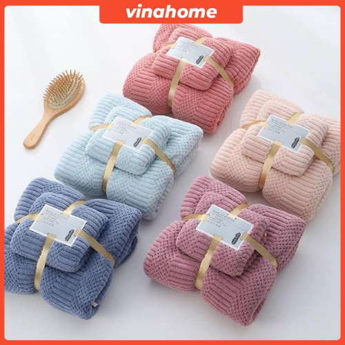 Set 2 Khăn Lông Cừu Hàn Quốc(Khăn Tắm+Khăn Mặt)