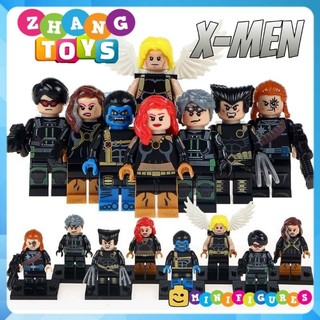 Đồ chơi Xếp hình X-men Quicksilver Cyclops - Longshot- Angel - Wolverine - Rogue - Jean Grey Minifigures Pogo PG8098