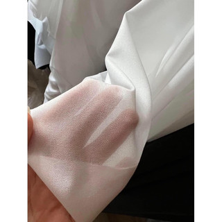 Keo mùng lụa, mùng xoa khổ 1,5m màu đen hoặc trắng-dán váy đầm, vest