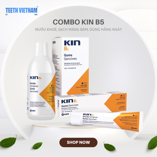 COMBO KEM ĐÁNH RĂNG - NƯỚC SÚC MIỆNG KIN B5 500ML
