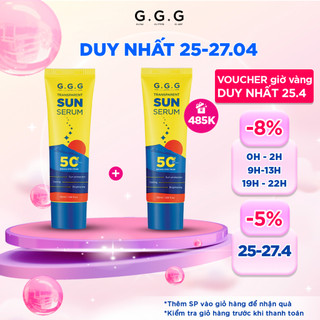 Kem Chống Nắng Phổ rộng dạng serum SPF50+/PA+++ mỏng nhẹ, giàu dưỡng chất G.G.G Transparent Sun Serum 50ml