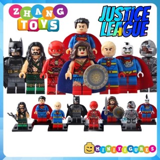 Đồ chơi Xếp hình Wonder Woman gồm Superman - Cyborg - Flash - Aquaman - Batman Bizzaro Minifigures Xinh X0167