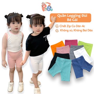 Quần Legging Đùi Cho Bé Gái Form Cực Xinh Thời Trang Mùa Hè Biker Thun Ôm- Babyboo - PiBo Store