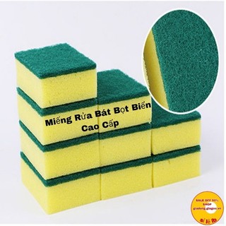 1 miếng bọt biển rửa chén bát , miếng rửa bát tiện dụng .