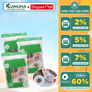 Túi Lưới Lọc Rác KONOHA STORE Bồn Rửa Chén Bát Chất Liệu Tự Phân Hủy Có Chun Bo