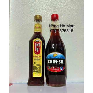 Chai nước mắm cá cơm biển đông chị-su 720ml cá cơm tươi phú quốc 500ml