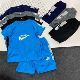 Bộ Thể Thao vân dập nổi chữ thun lạnh mỏng mềm mát cho bé trai