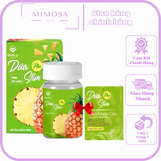 Giảm cân cực mạnh Dứa Slim + Tặng khóa cân tụt ngay 7-12kg sau 30 ngày