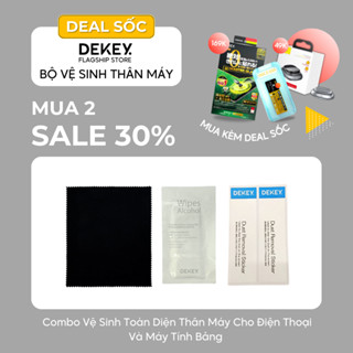 Combo Bộ Vệ Sinh DEKEY, Combo Lau Chùi Vệ Sinh Điện Thoại Máy Tính Bảng Đồng Hồ Thông Minh
