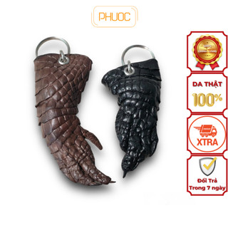 Móc khóa cá sấu thời trang - móc khóa làm từ móng da cá sấu thật 100%