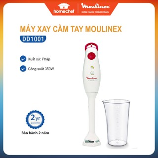 Máy xay cầm tay Moulinex 350W DD1001, cối bằng nhựa an toàn, sản xuất tại Pháp, bảo hành 2 năm | Hàng chính hãng