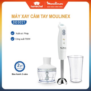 Máy xay cầm tay đa năng 2in1 Moulinex DD3021, công suất 700W, xuất xứ tại Pháp, bảo hành 2 năm | Hàng chính hãng