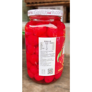 Cherry đỏ ngâm 700g - quả anh đào - namjai maraschino cherries