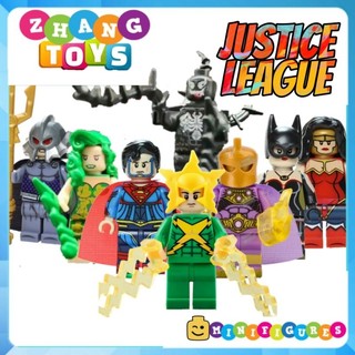 Đồ chơi Xếp hình Electric Super man Poison Ivy Venom Batgirl Doctor Fate Wonder Woman 3000 Minifigures POGO PG8210