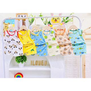 Bộ 3 lỗ cho bé trai và bé gái thun lạnh minkymon size 7-17kg