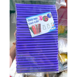 Ống hút phi 12 màu tím - 500g/bịch