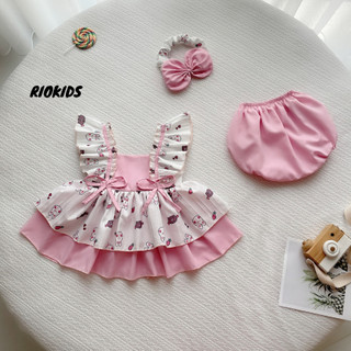 [3-12kg] Váy công chúa RIOKIDS thời trang cho bé gái sơ sinh mặc Lễ Tết, đi chơi, chụp hình BG12