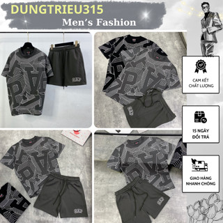 Bộ Quần Áo Nam Paris GAP Họa Tiết Chữ PA Siêu Đẹp-Bộ Cộc Nam Thể Thao Jordan Form Dáng Boi Phố Cool Ngầu