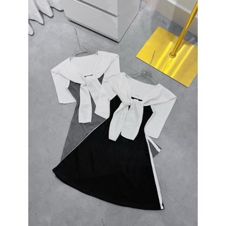 [xả kho] Set đầm 2 dây A kèm khăn