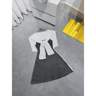 [xả kho] Set đầm 2 dây A kèm khăn
