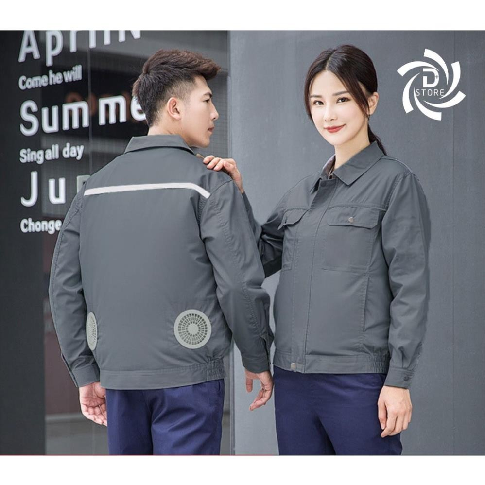 Áo điều hòa Nhật Bản cao cấp , áo chống nắng nóng gắn quạt gió làm mát không chổi than