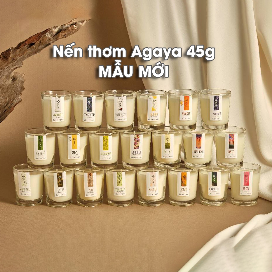 [45G MẪU MỚI] Nến Thơm Candle Cup / AGAYA Cup - Size Mini 45Gram