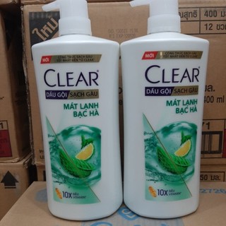 Dầu gội CLEAR mát lạnh bạc hà 880g (mẫu mới)