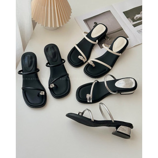 (HÀNG SẴN QC )DÉP XỎ NGÓN CHỮ a QUAI MẢNH ĐẾ CAO 3CM THỜI TRANG