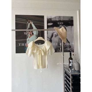 Áo thun phối nơ basic -LADY.Clothing