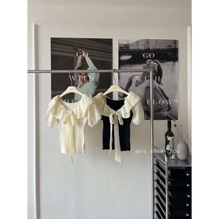 Áo thun phối nơ basic -LADY.Clothing