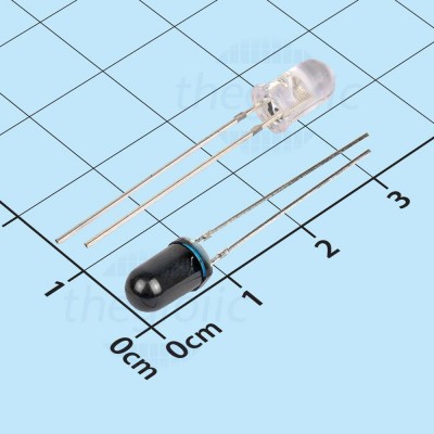 [10 Cái]- Cặp LED 5mm Thu Phát Hồng Ngoại 940nm