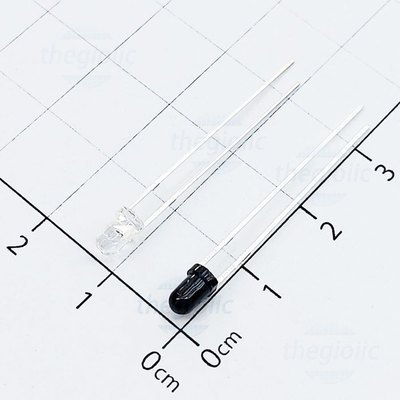 [10 Cái]- Cặp LED 3mm Thu Phát Hồng Ngoại 940nm