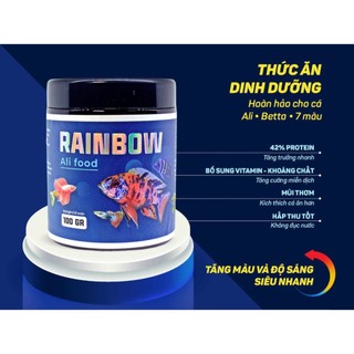 Cám cho cá ali Rainbow giúp cá lên màu đẹp 100gr