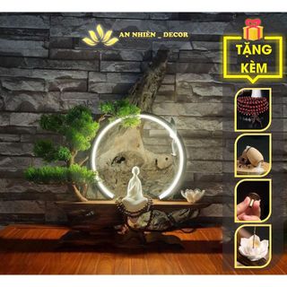 Đèn led vòng hào quang tượng phật, đèn vòng kệ cây tượng gốm - tặng kèm 5 phụ kiện giá rẻ!!