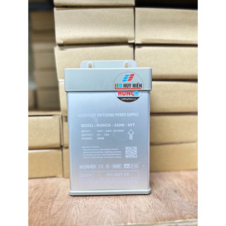 Nguồn led 5V 70A HUNCO ngoài trời có quạt làm mát vỏ nhôm, Nguồn 5V 350W (70A) ngoài trời