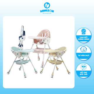 Ghế ăn dặm cao cấp umoo um-05117, um-05145 gấp gọn, ngả lưng siêu tiện lợi cho bé