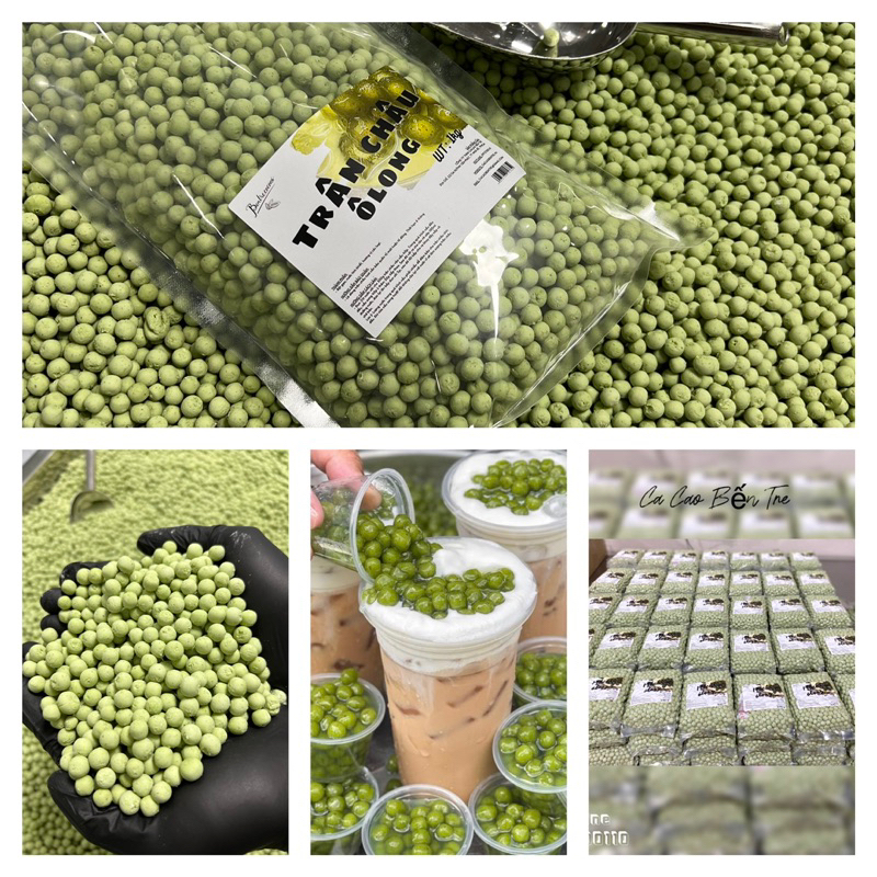 Trân châu Olong (túi 1kg) Topping Khang Dương Phát