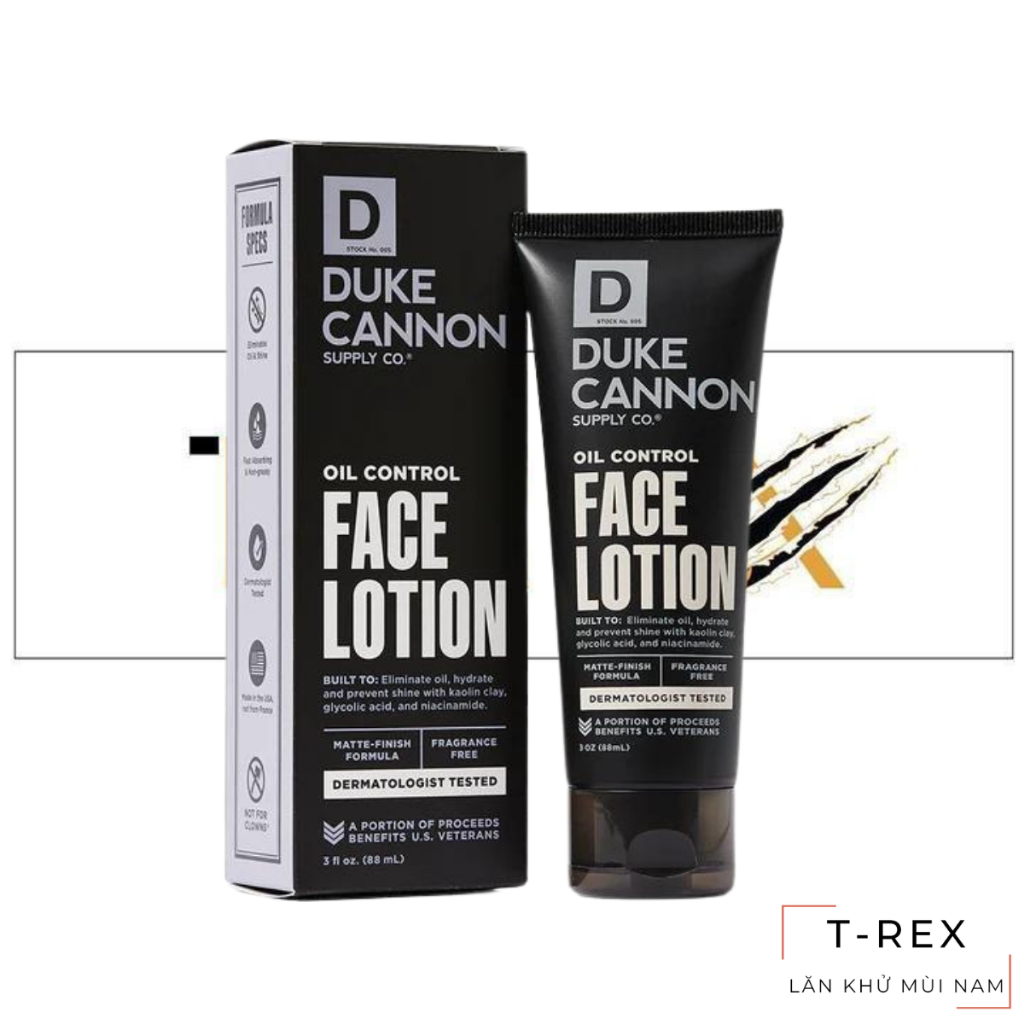 Kem Dưỡng Da Duke Cannon Oil Control Face Lotion 88ML