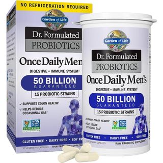 Hũ 30 viên lợi khuẩn probiotics dành cho nam giới garden of life 50 billion cfu, tiêu hóa - miễn dịch, non gmo