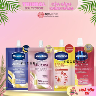 Sữa dưỡng thể kích trắng da vaseline healthy bright gluta hya serum 10x 50x 70x thái lan 30ml thái lan