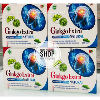 Viên uống bổ não ginkgo extra natural hộp 100 viên