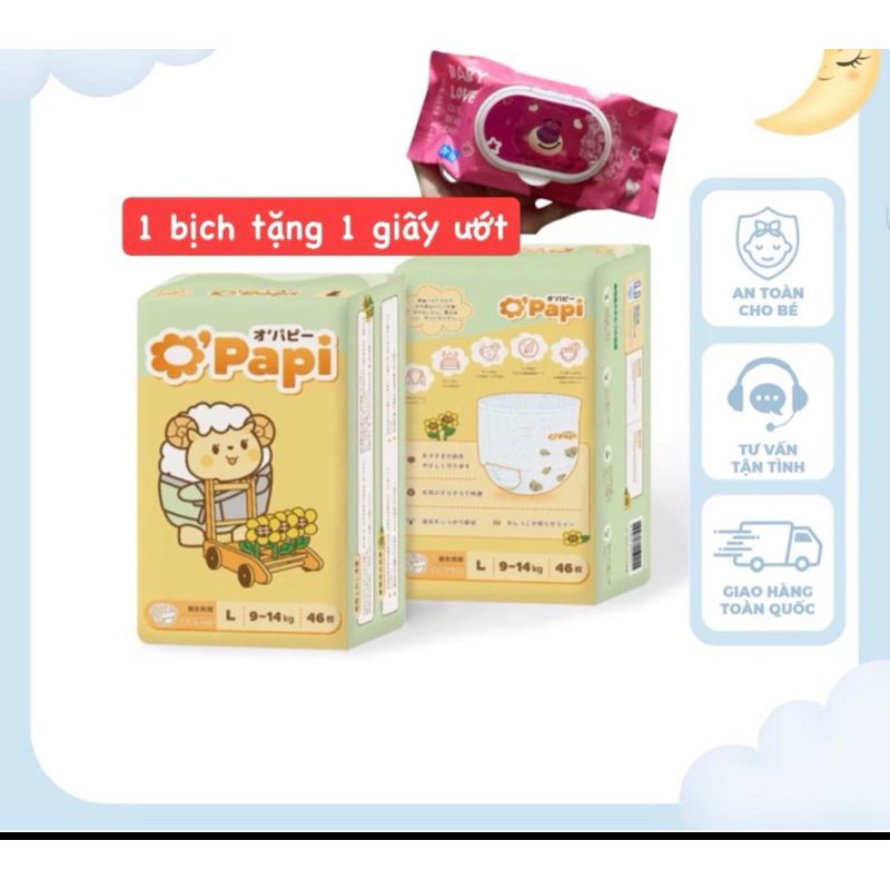 BỈM NỘI ĐỊA NHẬT BẢN OPAPI chính hãng CHO BÉ đủ size từ NB đến XXL