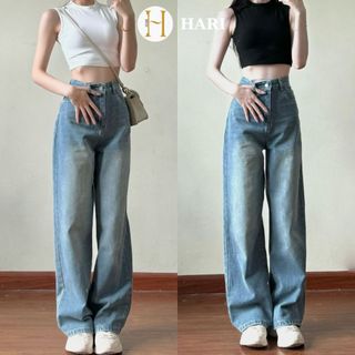 Quần jean ống rộng Hari dài vintage 7562 P8K8