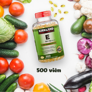 Thực phẩm bổ sung kirkland signature vitamin E 400 I.U 500 viên  quatangme
