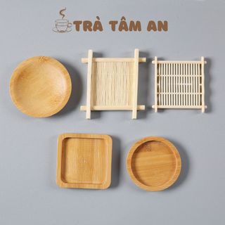 Lót ly, lót cốc, đế lót ly trà, cafe, trà sữa bằng gỗ